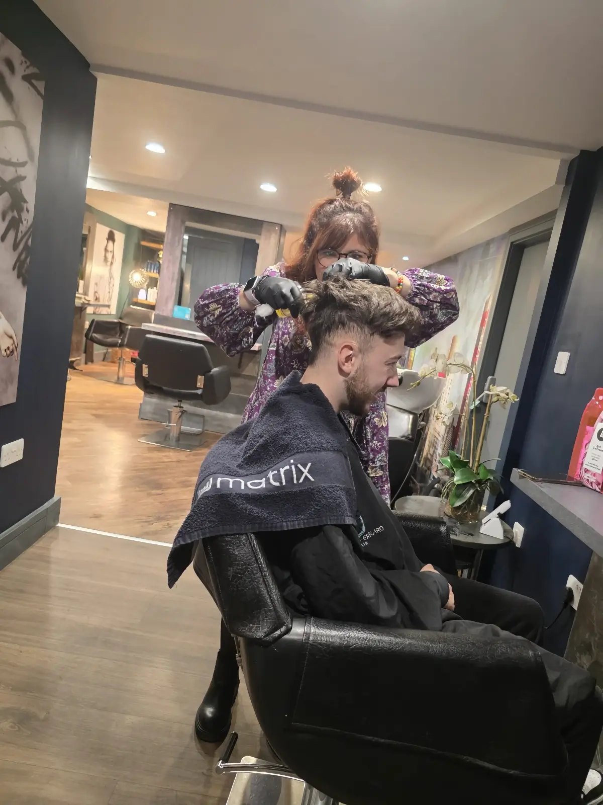 mens hair treatment harrogate process